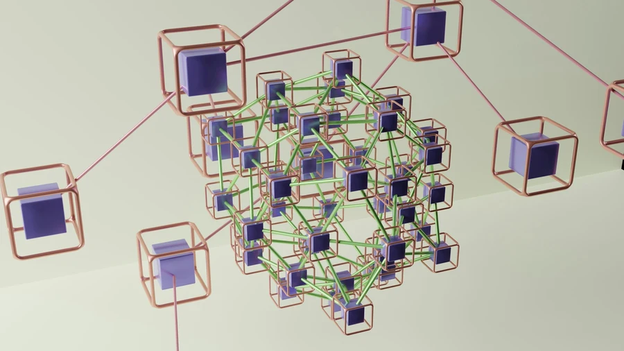 Darstellung eines Netzwerks zur verdeutlichung von Netzwerken und semantischer Zuordnung